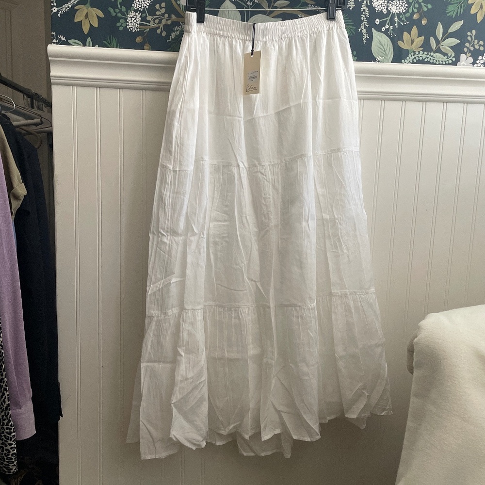 White cotton skirt